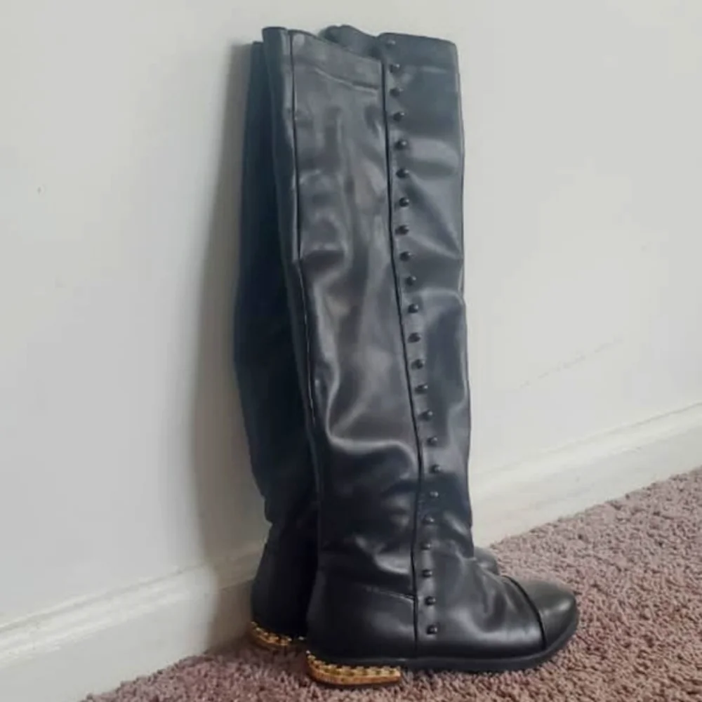 Fashion Side Zipper Knee High Riding Boots Sz 5.5 Winter Boot🌴✌️